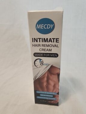 MEC Intimate Hair Removal Cream for Men - Blue & White